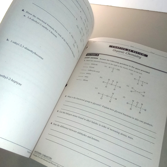 Holt, Rinehart and Winston Modern Chemistry: Study Guide Teacher’s 1st Edition - Picture 8 of 13